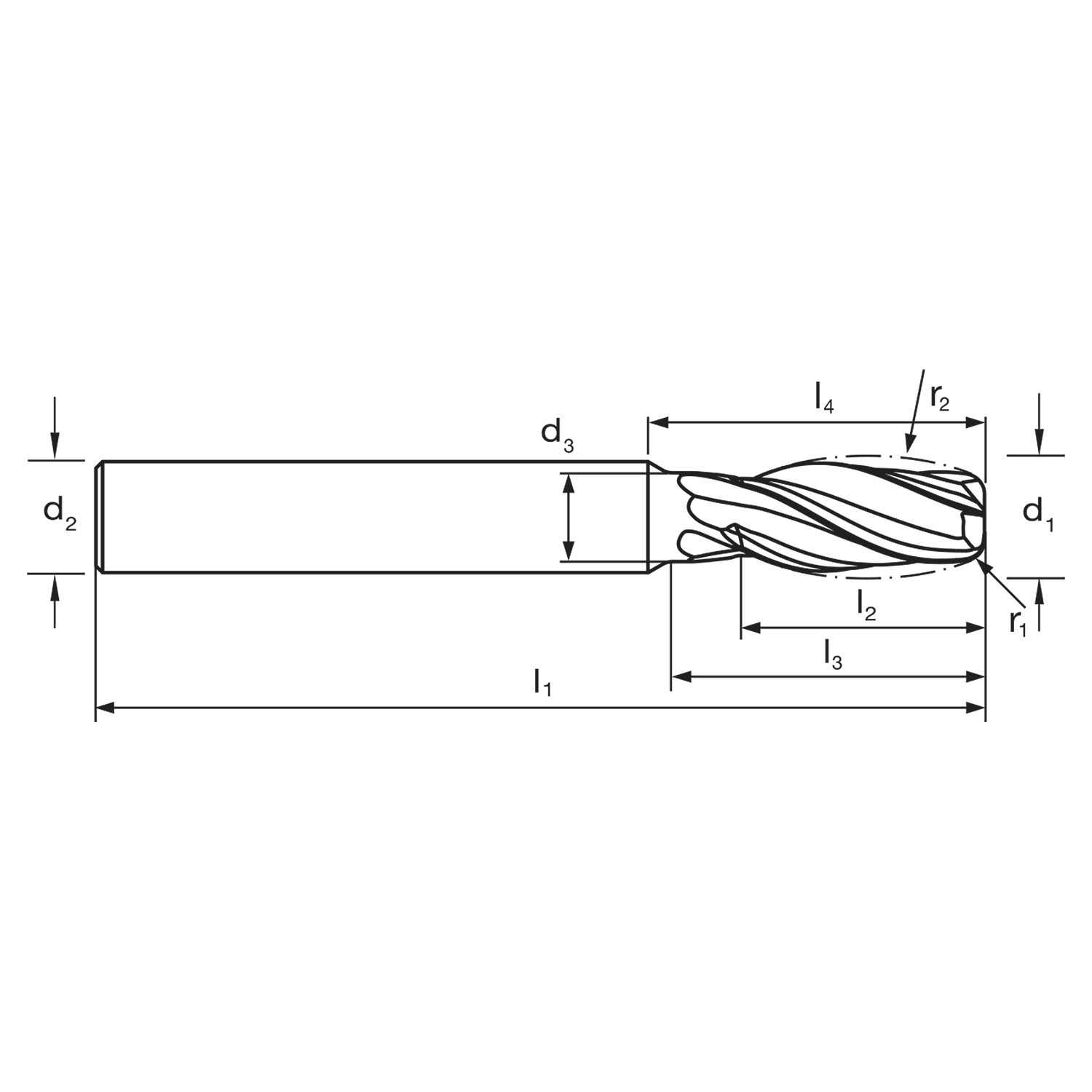 5 Axis Endmills - Barrel Form - Harmony